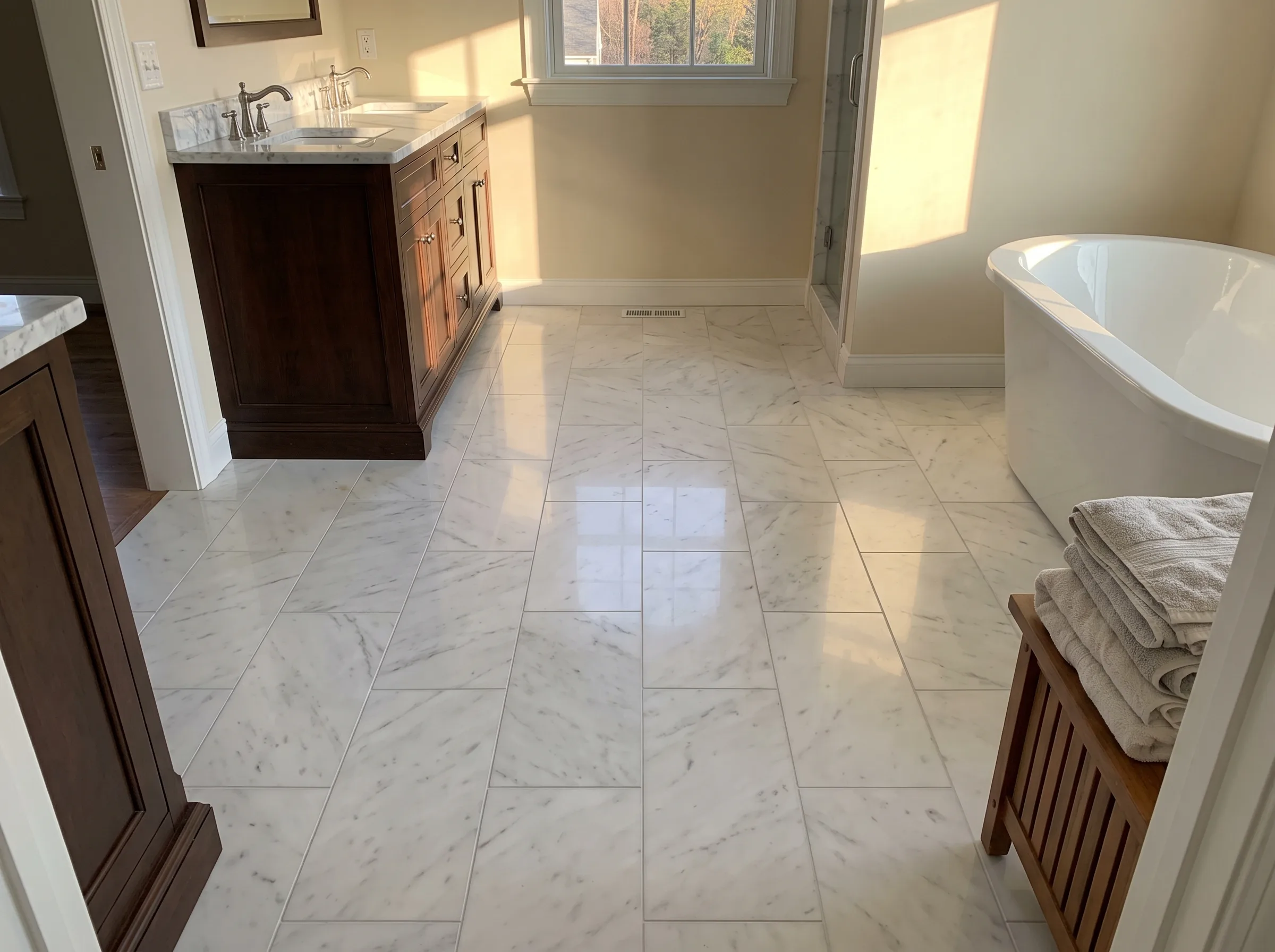 Marble tiles